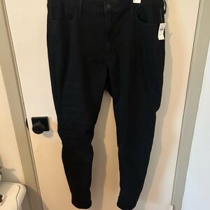 Old Navy Black High-Rise Super-Skinny Jeans